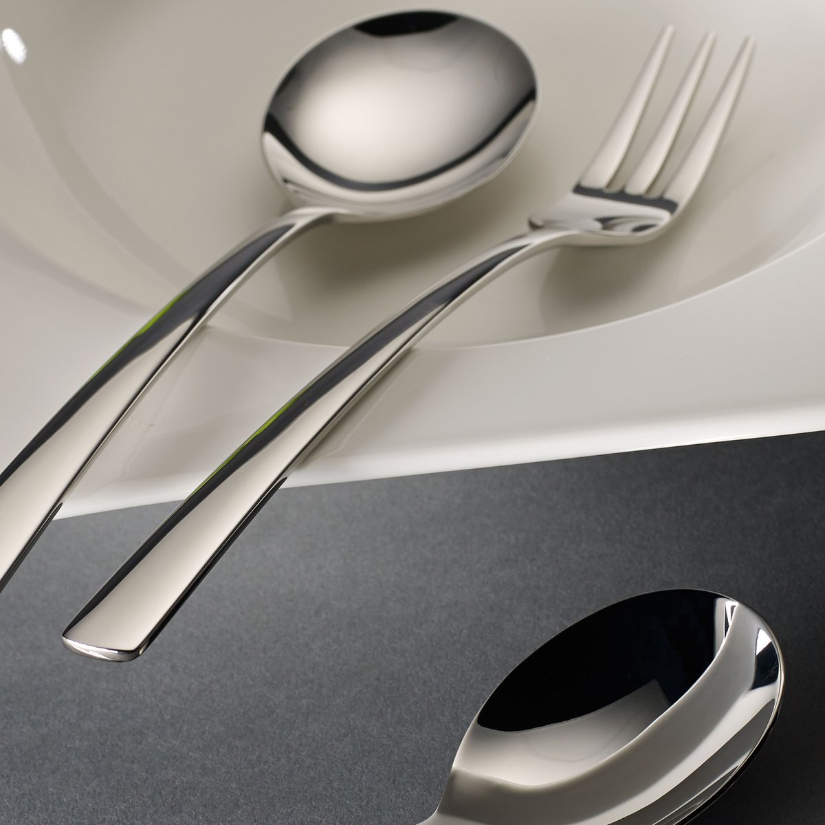 Co.à Spagh. 4 Pcs 2Cuillères&2Fourchette DAILY LINE argent/platine, VILLEROY & BOCH