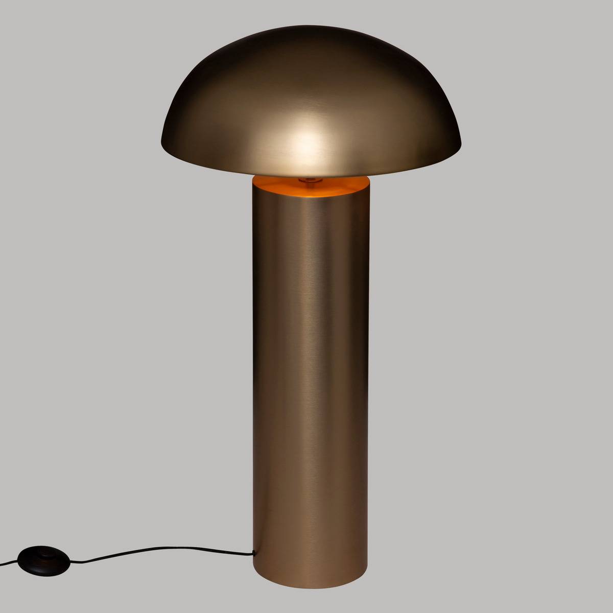 Lampadaire droit champignon en métal laiton ULYSE doré laiton, ATMOSPHERA