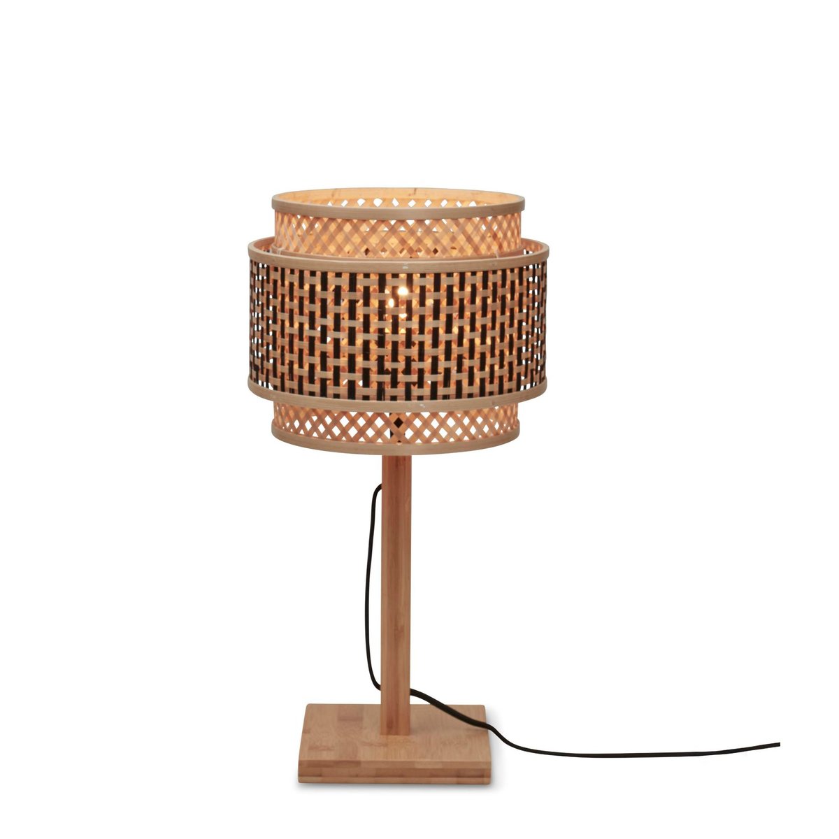 Lampe À Poser Bambou BHUTAN brun, GOOD & MOJO