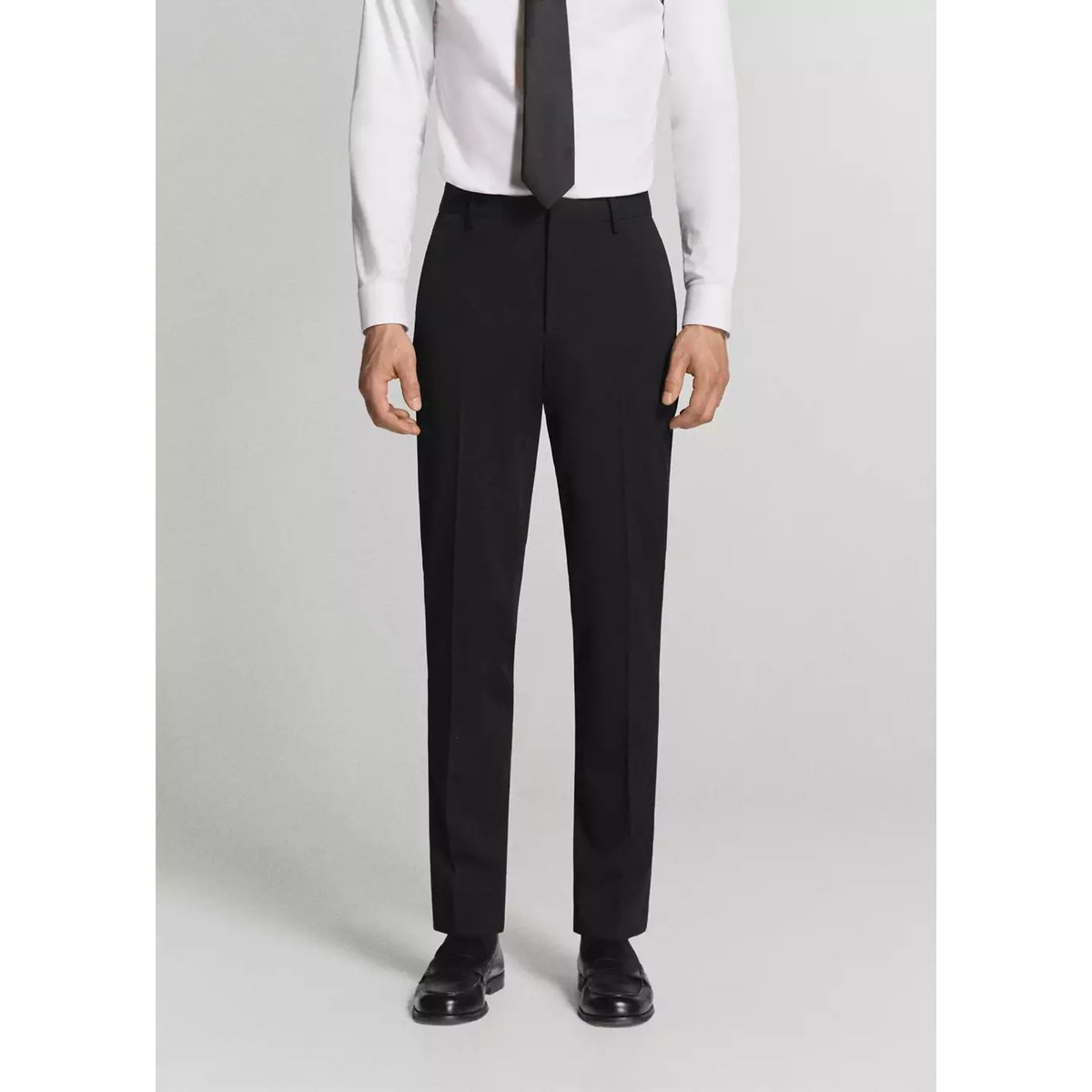 Pantalon costume Parí super slim-fit noir, MANGO MAN