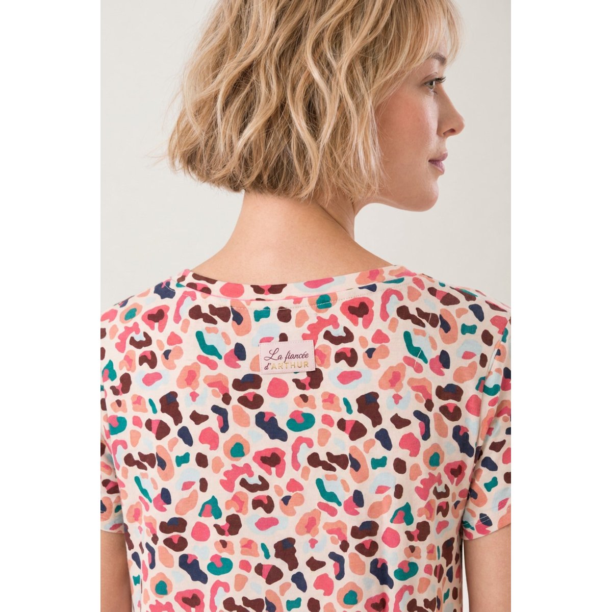 Chemise de nuit en modal imprimé Léopoldine multicolore, ARTHUR