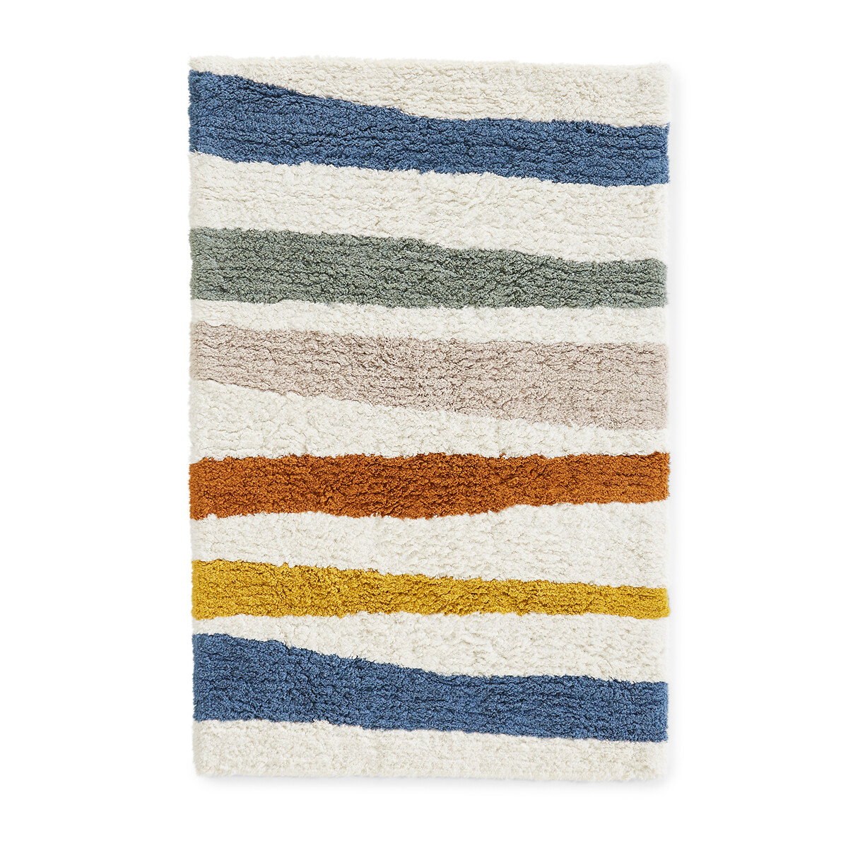 Strat Striped Organic Cotton Child's Rug multi-coloured, AM.PM
