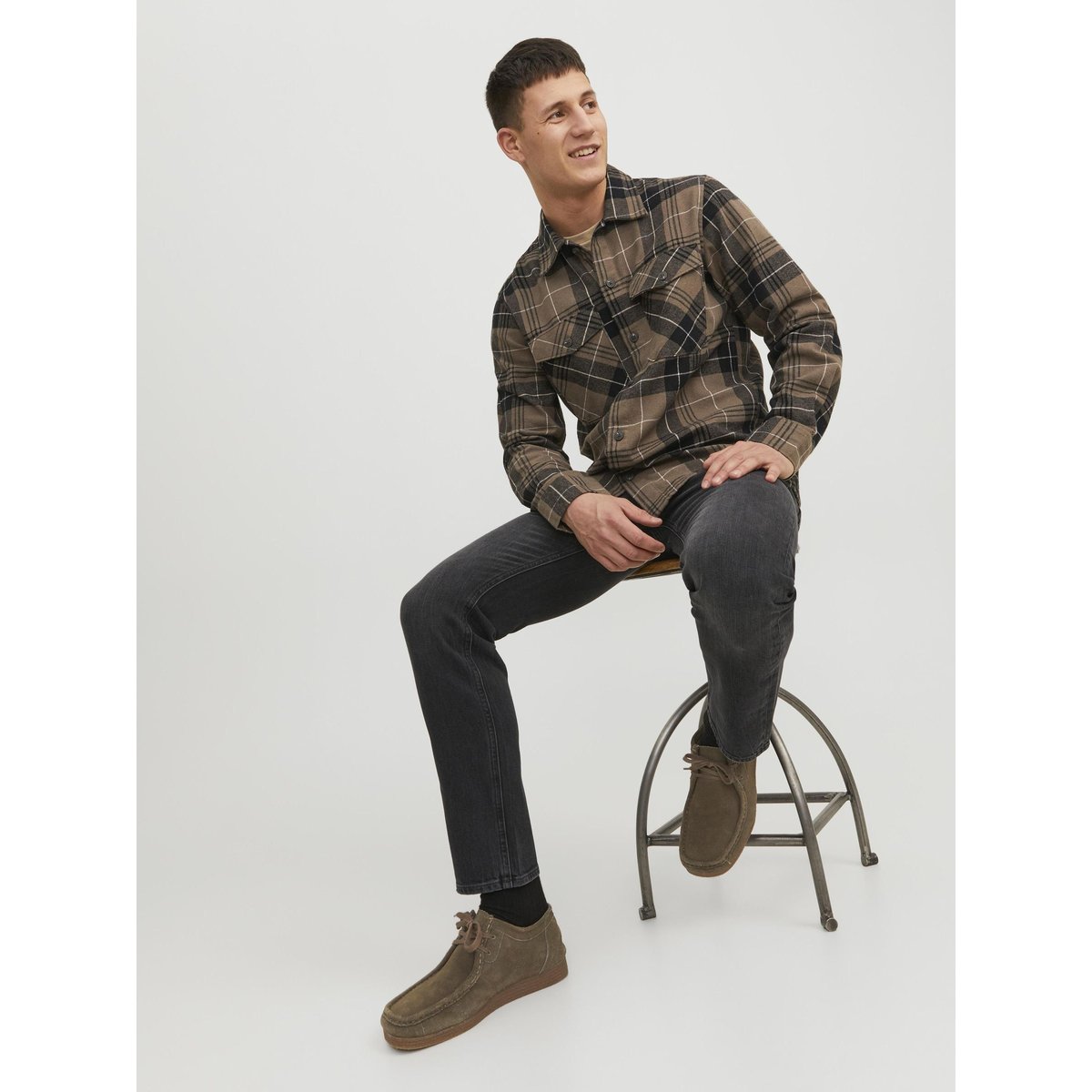 Jean Coupe Tapered black denim, JACK & JONES