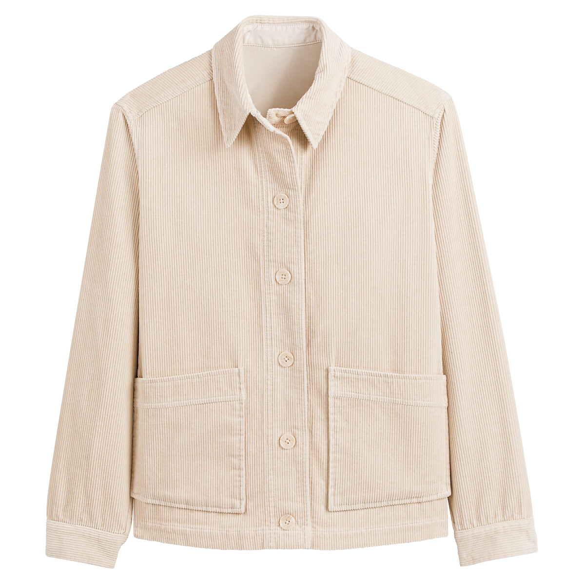 Signatures Leony Corduroy Jacket in Loose Fit ivory, LA REDOUTE COLLECTIONS