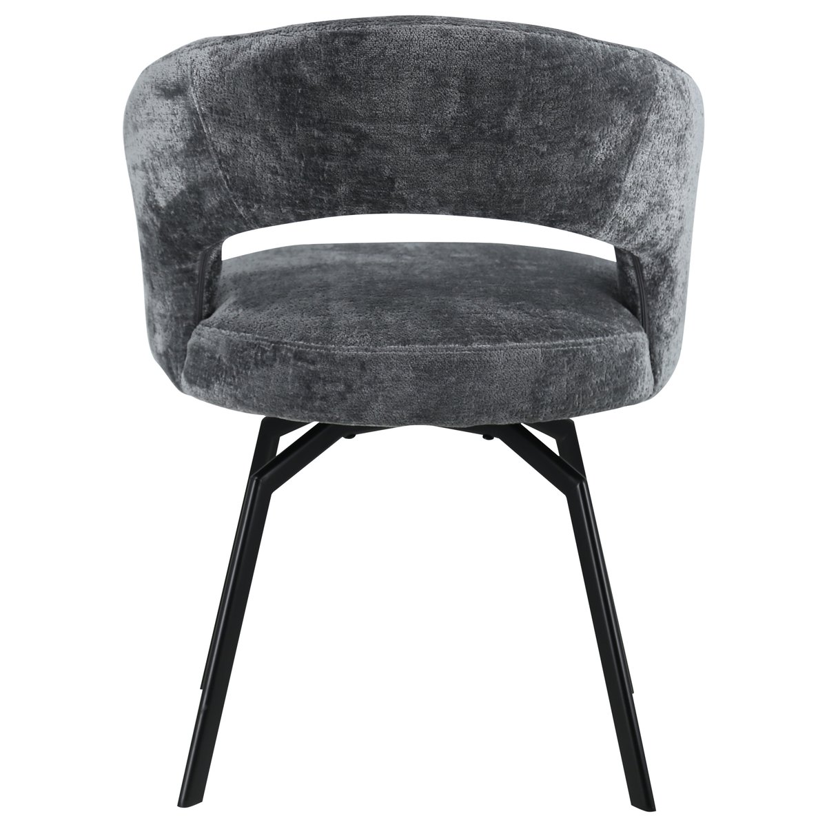 Chaise en chenille, EHBA gris, noir, HAPPY GARDEN