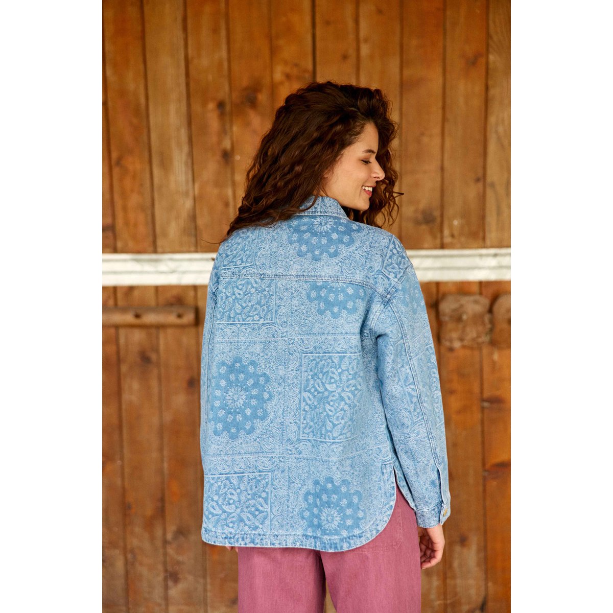 Veste col chemise imprimé jacquard VITALO 47-bandana, LA PETITE ETOILE