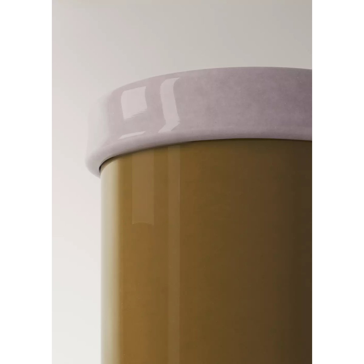 Vase 100 % cristal bicolore marron, MANGO HOME