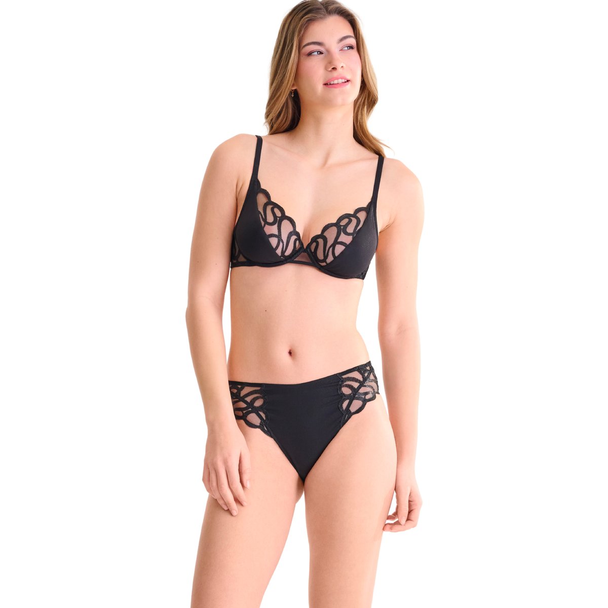 Soutien-gorge armaturé SHINY SECRET noir, LISCA