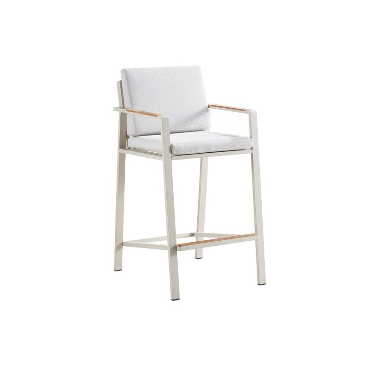 Table à manger avec tabourets haut, NOFFY BAR beige laqué, AU JARDIN DE CHLOÉ