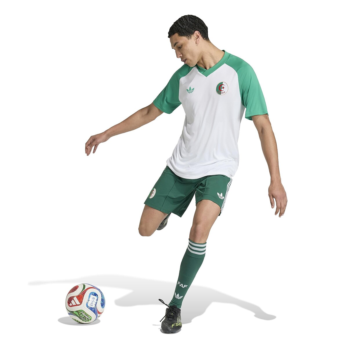 Preshirt Home Algérie, Coupe du monde 2026 blanc, adidas Performance