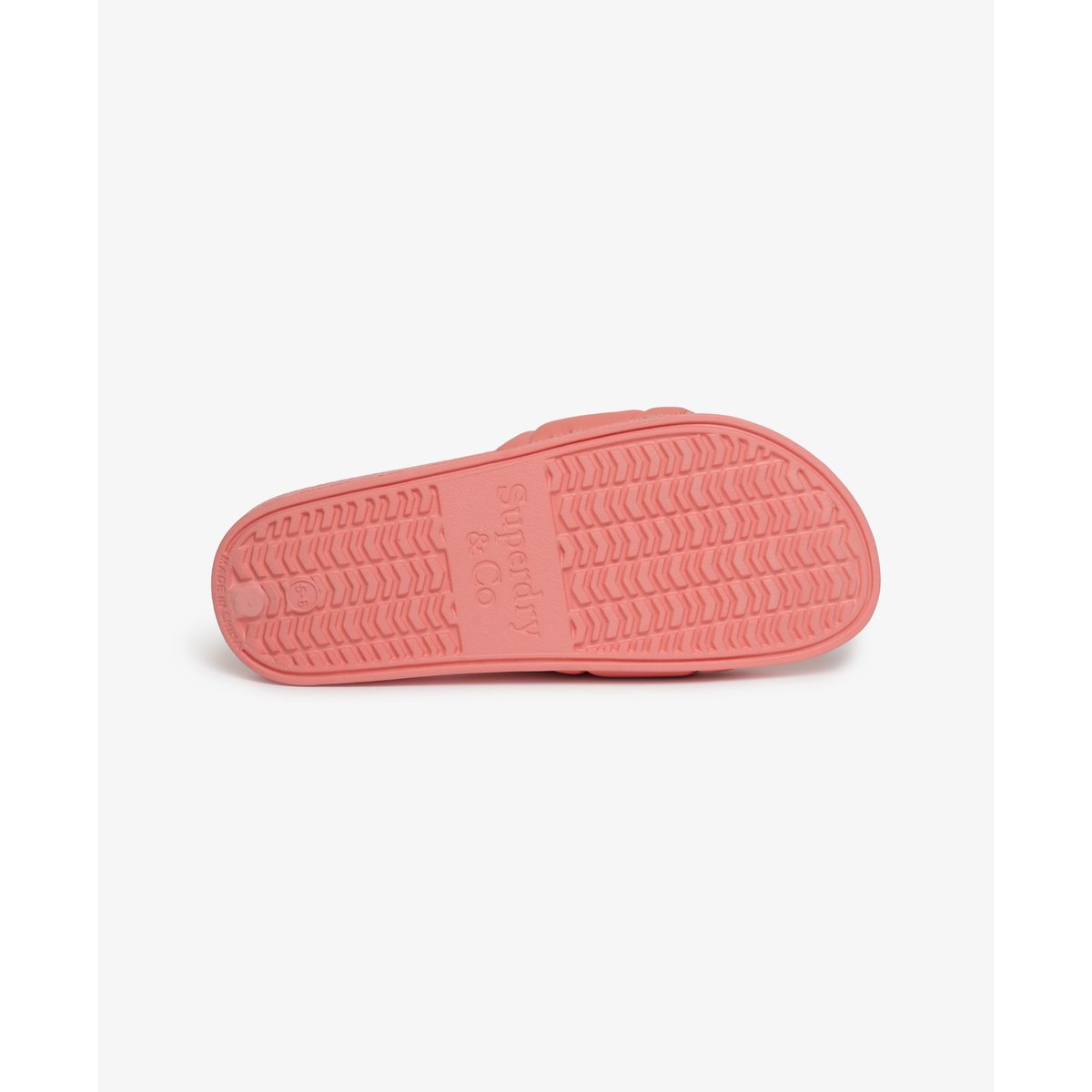 Claquettes de Piscine Destination rose ambre pêche, SUPERDRY