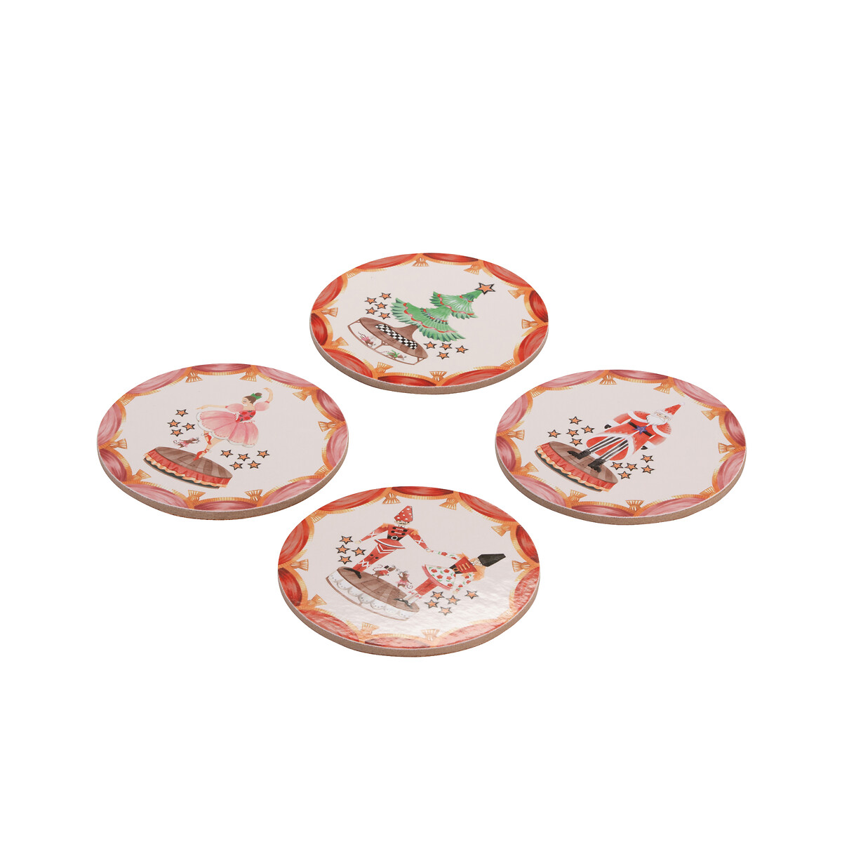 8-Piece Nutcracker Placemats & Coasters Set multi-coloured, CATH KIDSTON