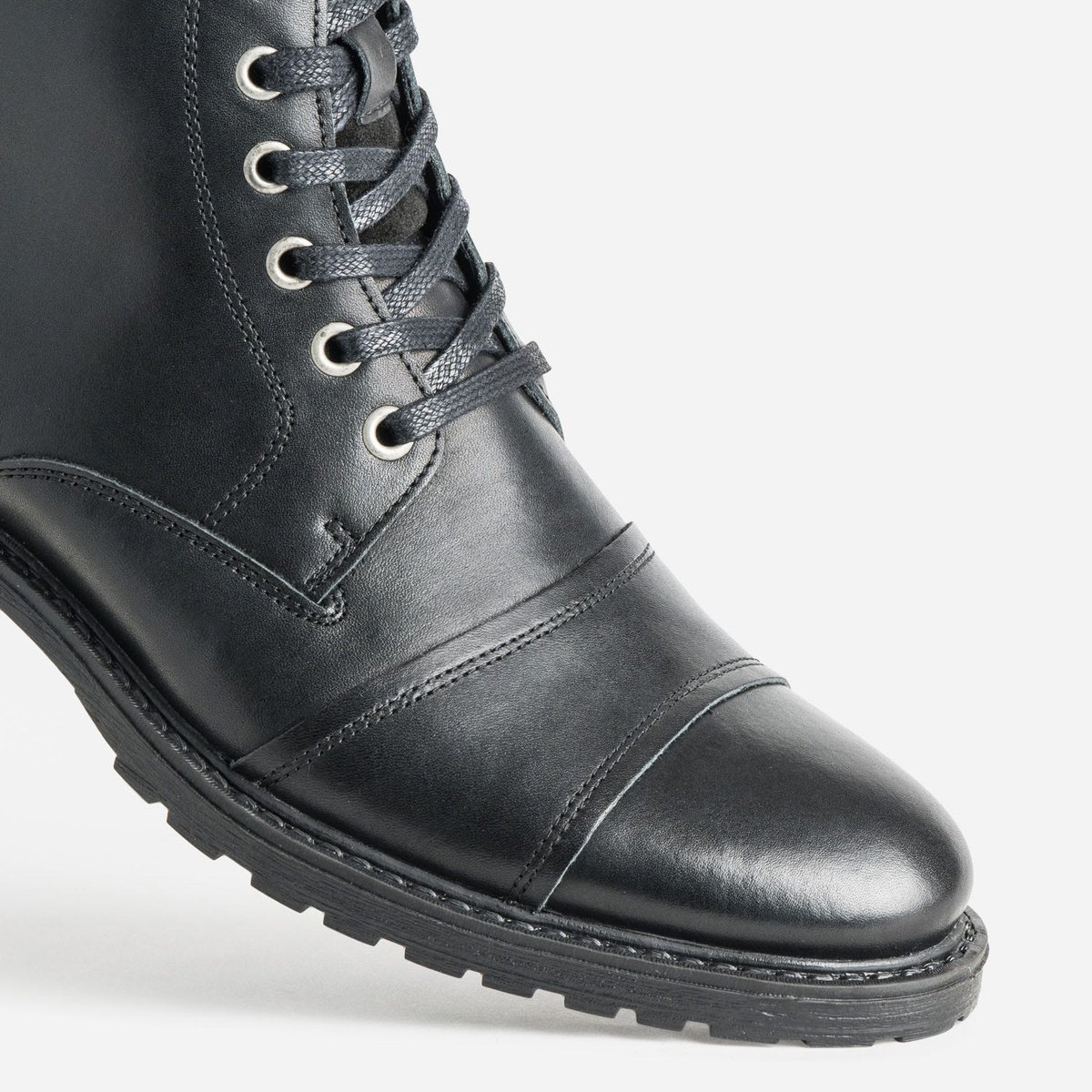 Boots en cuir LEOVANN noir, ERAM