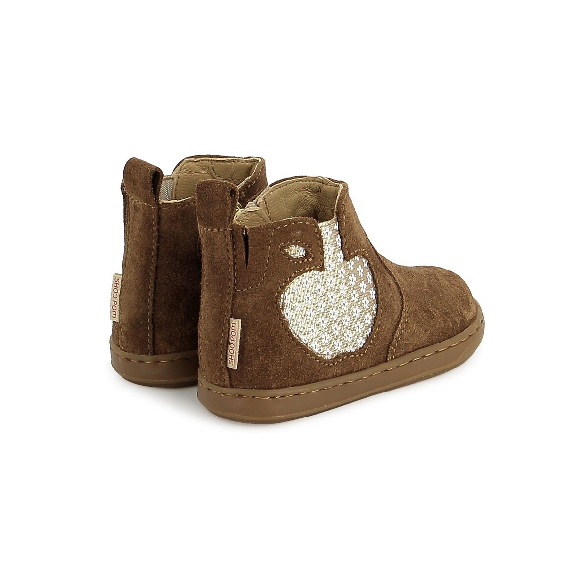 Botins em pele BOUBA APPLE camel, SHOO POM