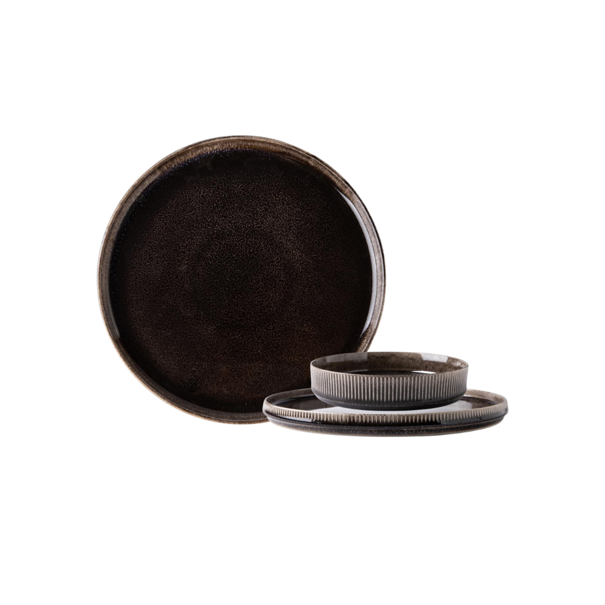 Service 18 pièces - "Cappuccino" service 18 pièces marron - cappuccino | laguiole cuisson, LAGUIOLE CUISSON
