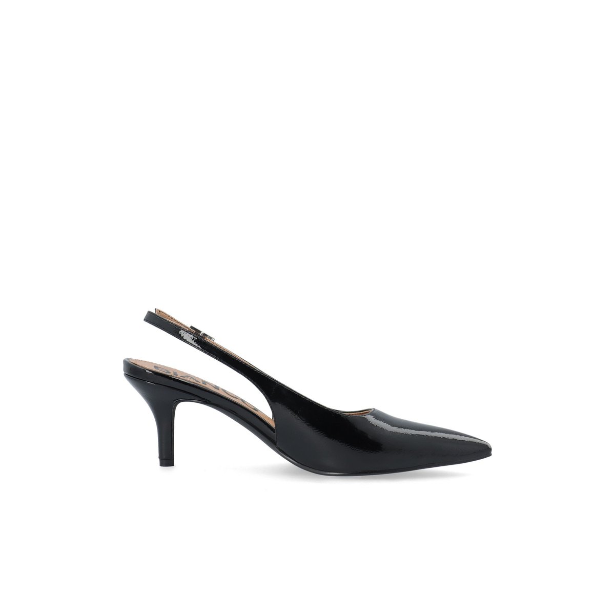 Chaussures À Bride Arrière noir - blackpatent1, BIANCO