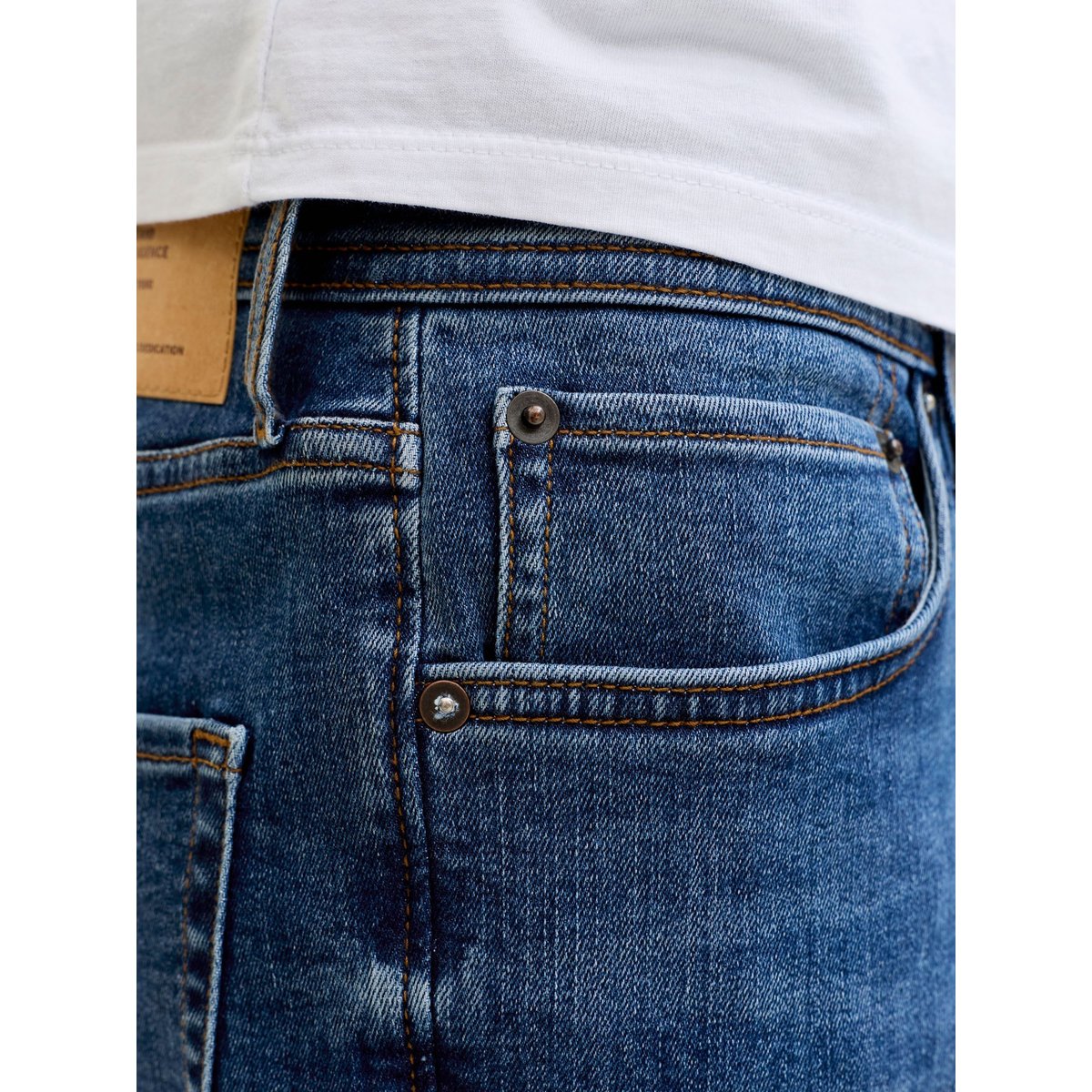 Jean Coupe Tapered blue denim, JACK & JONES