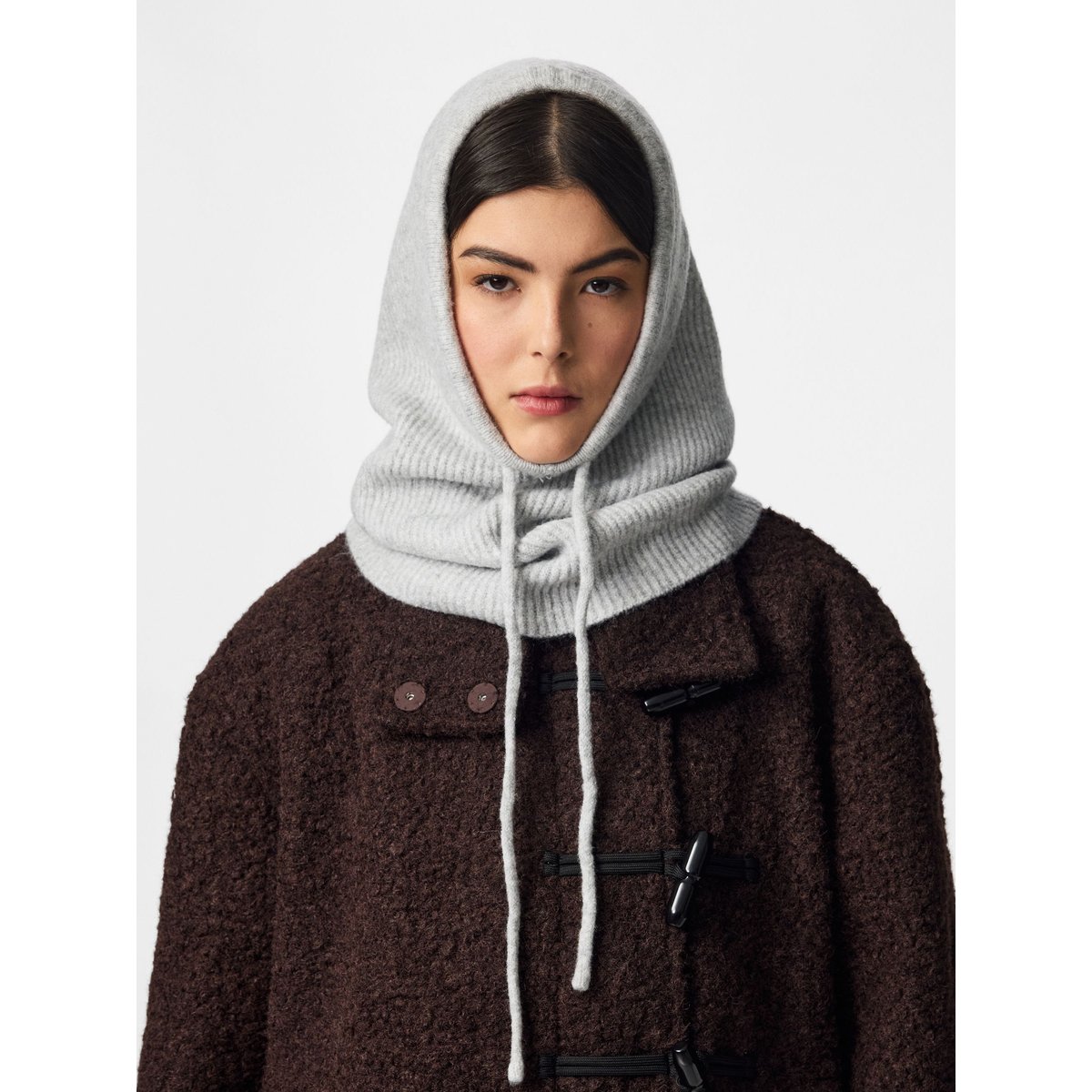 Cagoule gris - light grey melange1, PIECES