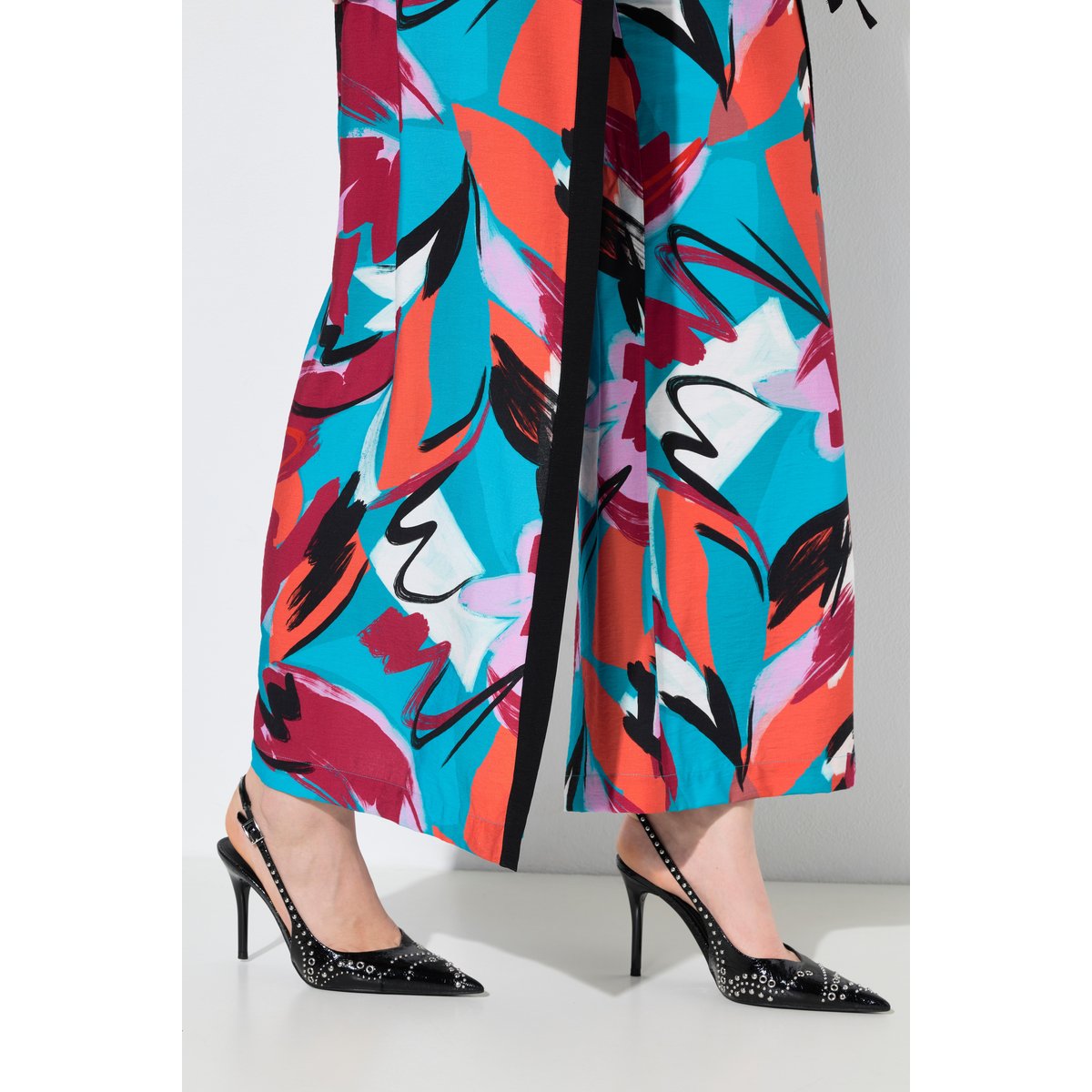 Pantalon Rose esprit portefeuille aqua turquoise, ULLA POPKEN