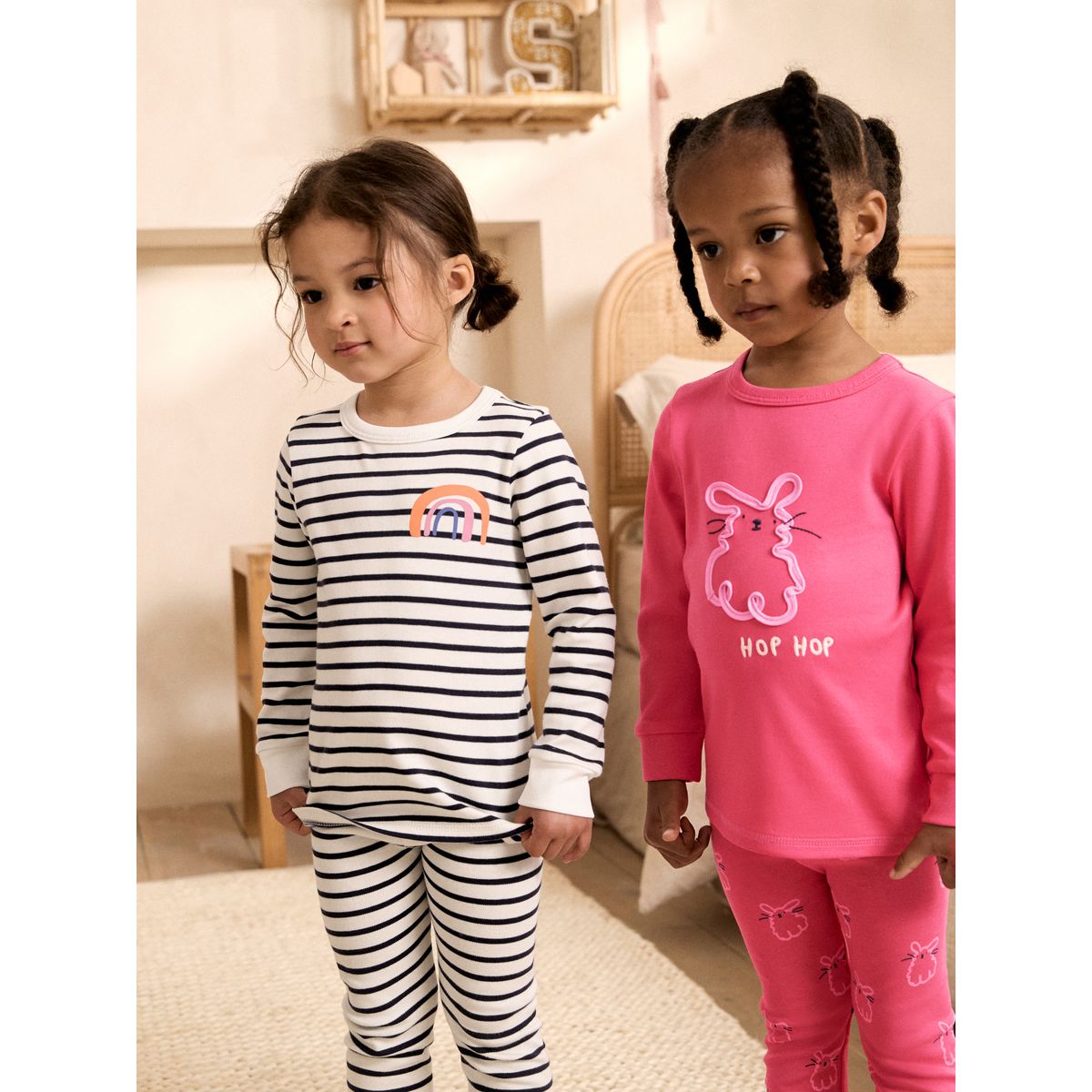 Pyjama douillet, lot de 3 rose, NEXT