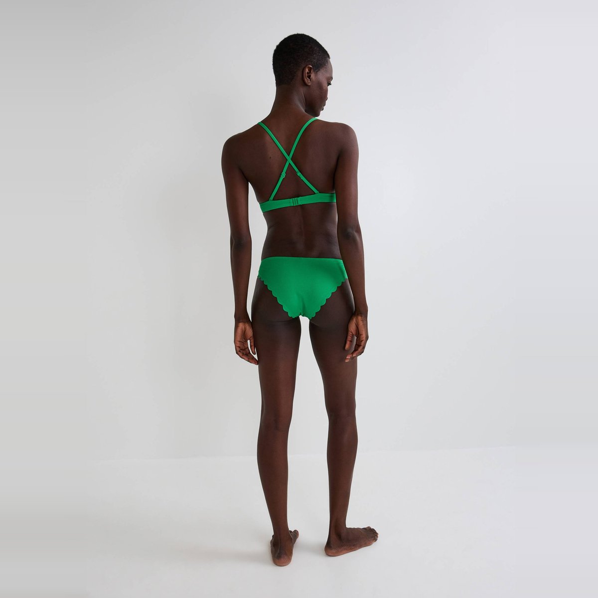 Bas de maillot de bain ZOE, matière recyclée green bee, MONOPRIX