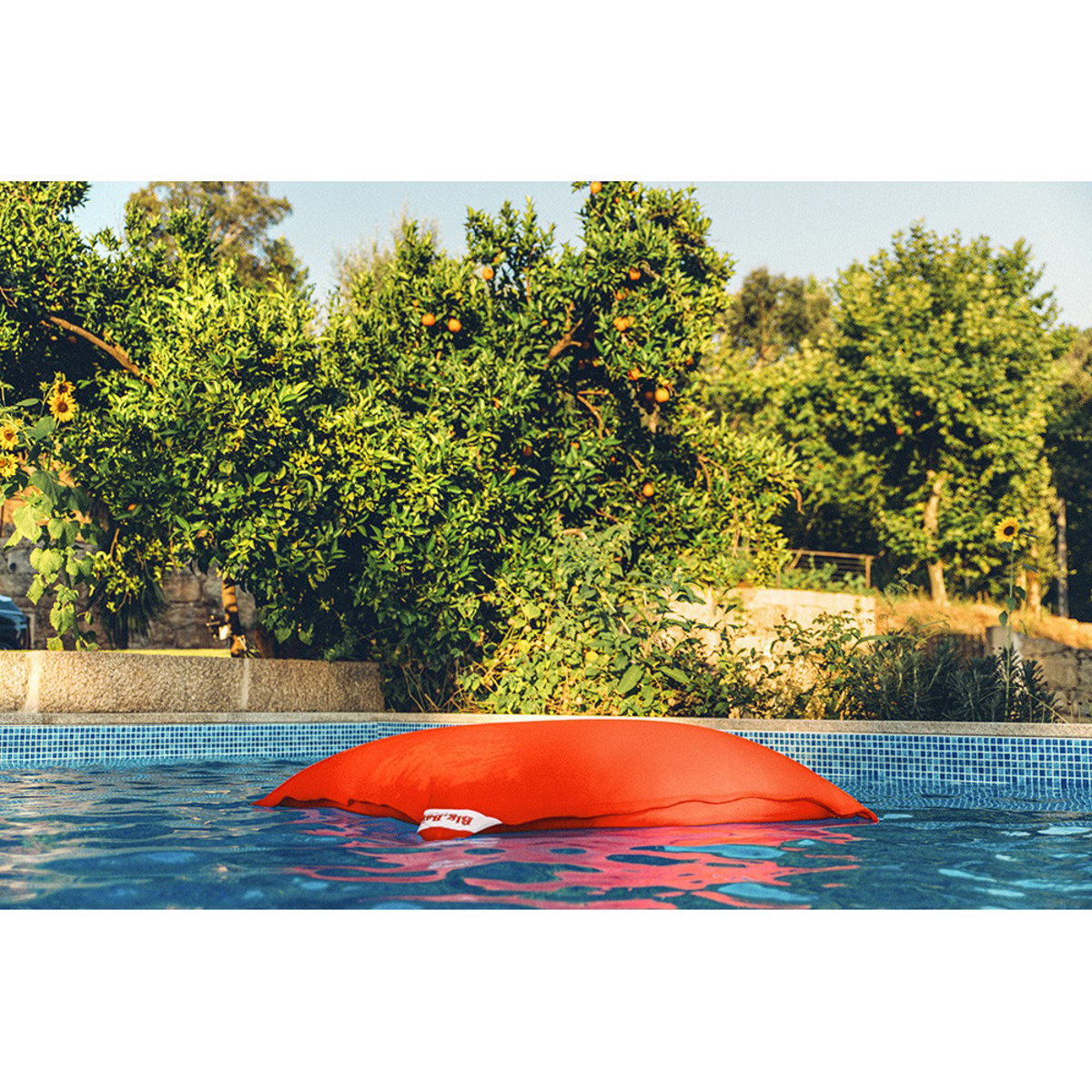 Pouf flottant SWIMMING BAG JUNIOR orange, SITTING POINT
