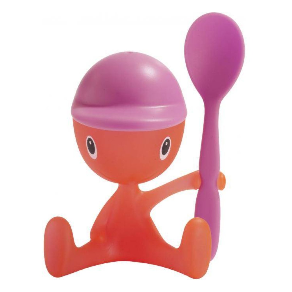 Coquetier rose en résine hugo alessi violet, ALESSI