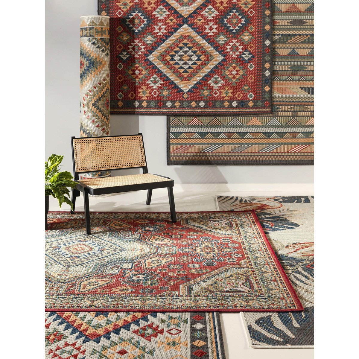 Tapis d'extérieur & intérieur MIRENA multicouleur, BENUTA