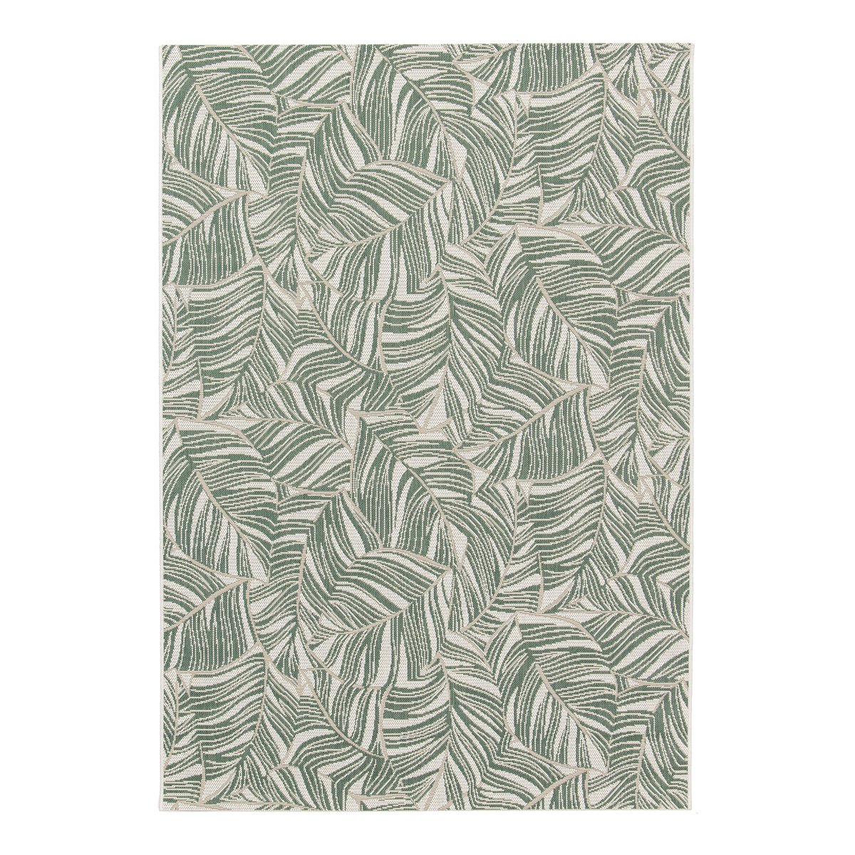 Tapis intérieur extérieur design et résistant RIVIERA vert naturel, AFK LIVING