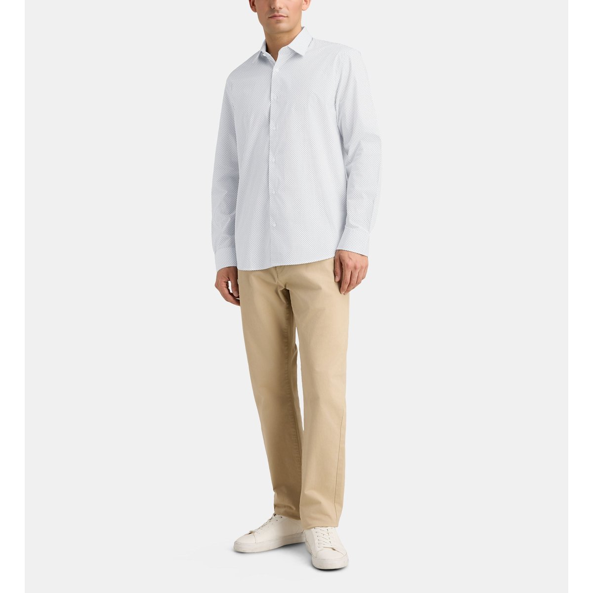 Chemise droite hmiro popeline coton bio blanc, GALERIES LAFAYETTE