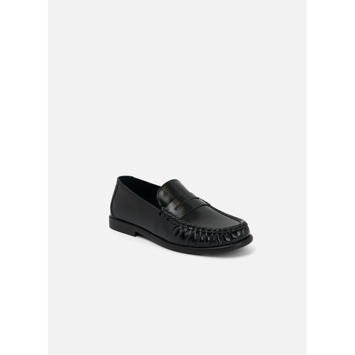Mocassin en cuir JACKSON noir, MELLOW YELLOW