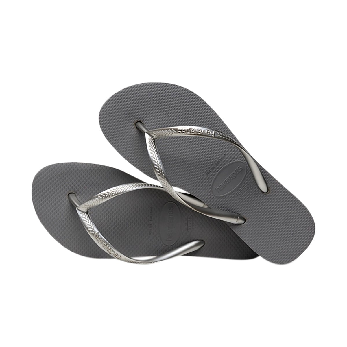 Tong à Enfiler Slim Flatform Fc gris, HAVAIANAS