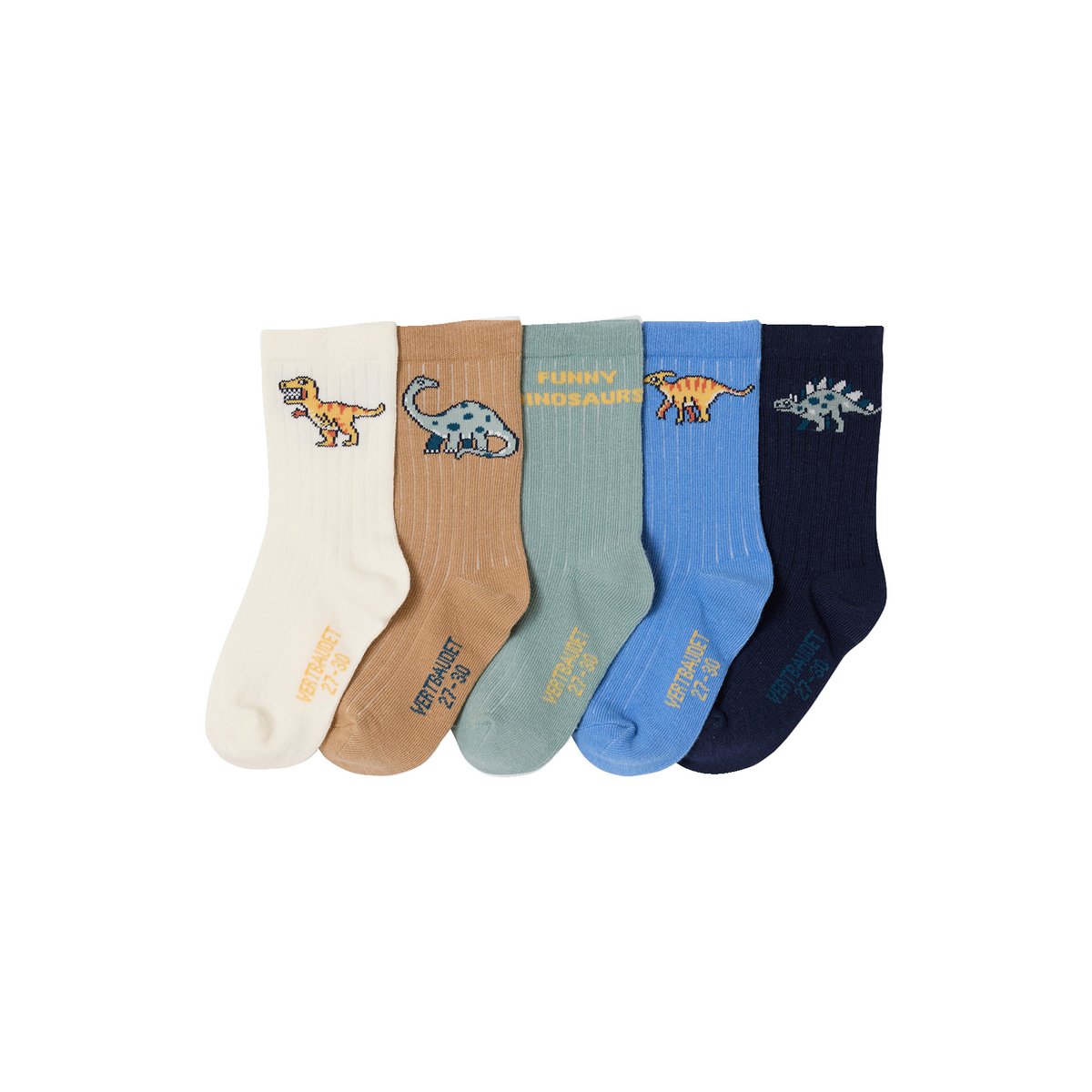 Lot de 5 chaussettes écru, VERTBAUDET