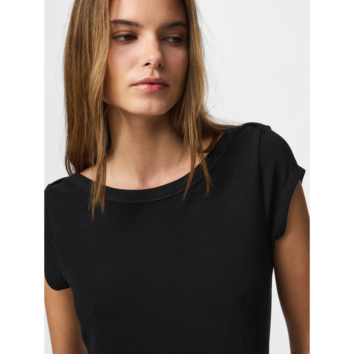Top À Mancherons noir - black2, PIECES