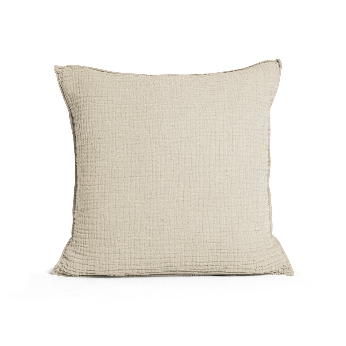 Housse de coussin en gaze de coton, SIMPLEMENT GAUFRÉ beige clair, BLANC CERISE