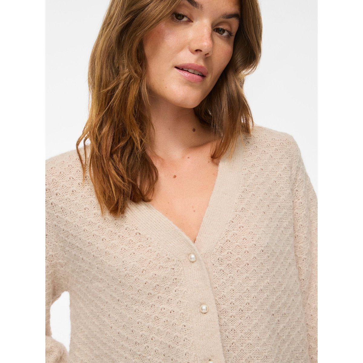 Cardigan En Maille gris - birch1, VILA