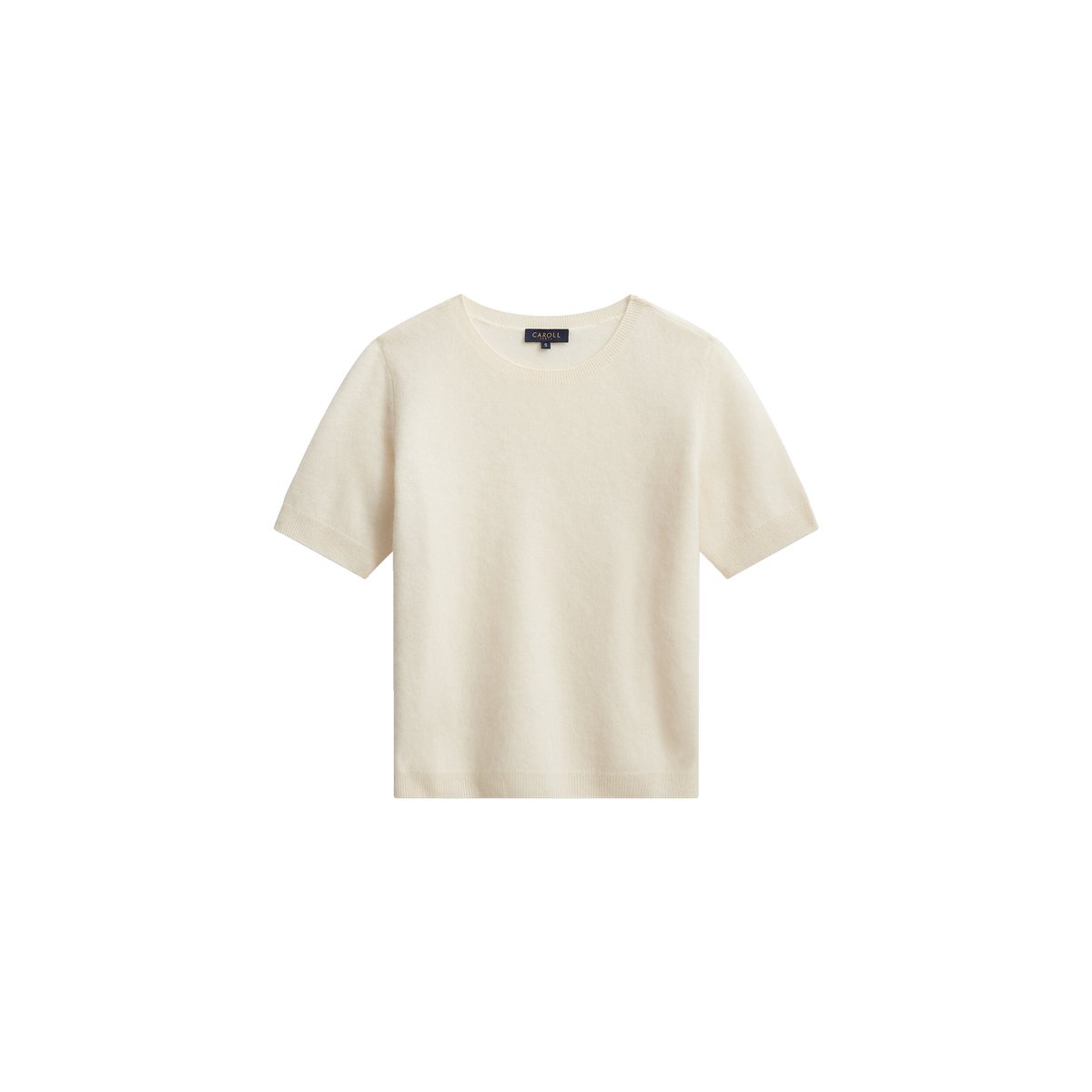Pull droit col rond MVALENTINE ecru, CAROLL
