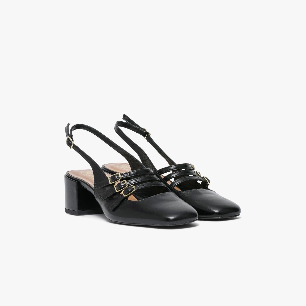 Escarpin en cuir DEMI noir, BOCAGE