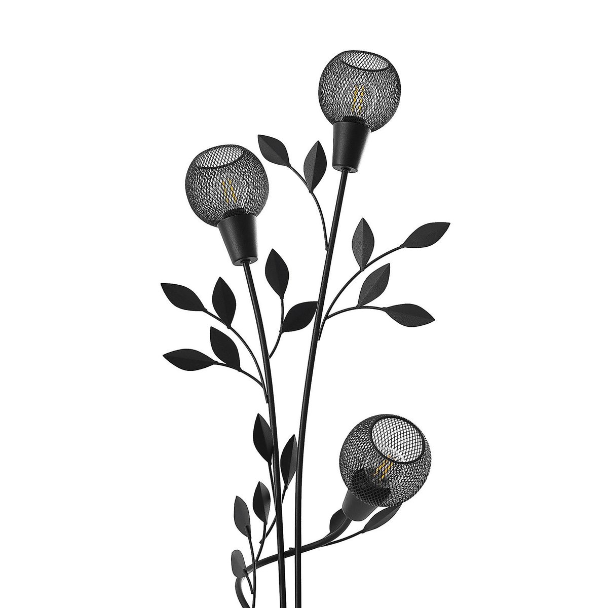 Lampadaire en métal florentin, Kanye noir, LINDBY