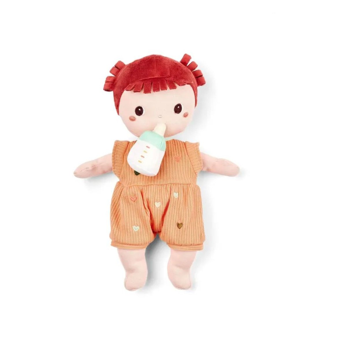 Poupon en tissu 30cm orange, LILLIPUTIENS