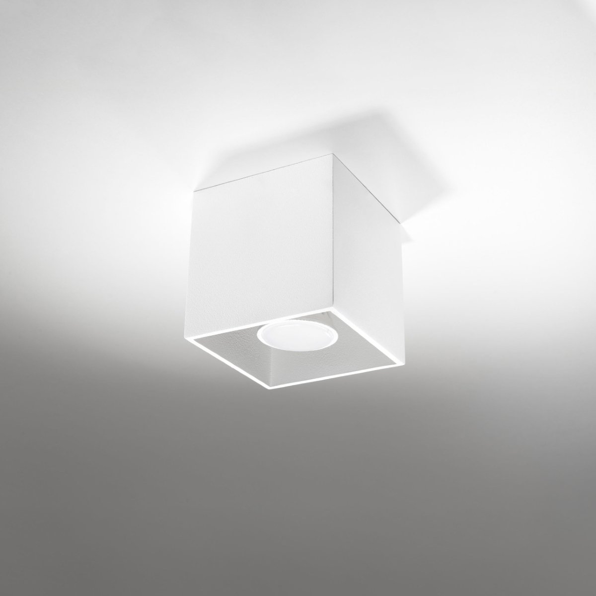 Plafonnier Aluminium Blanc GU10 1 Quad blanc, EDEN
