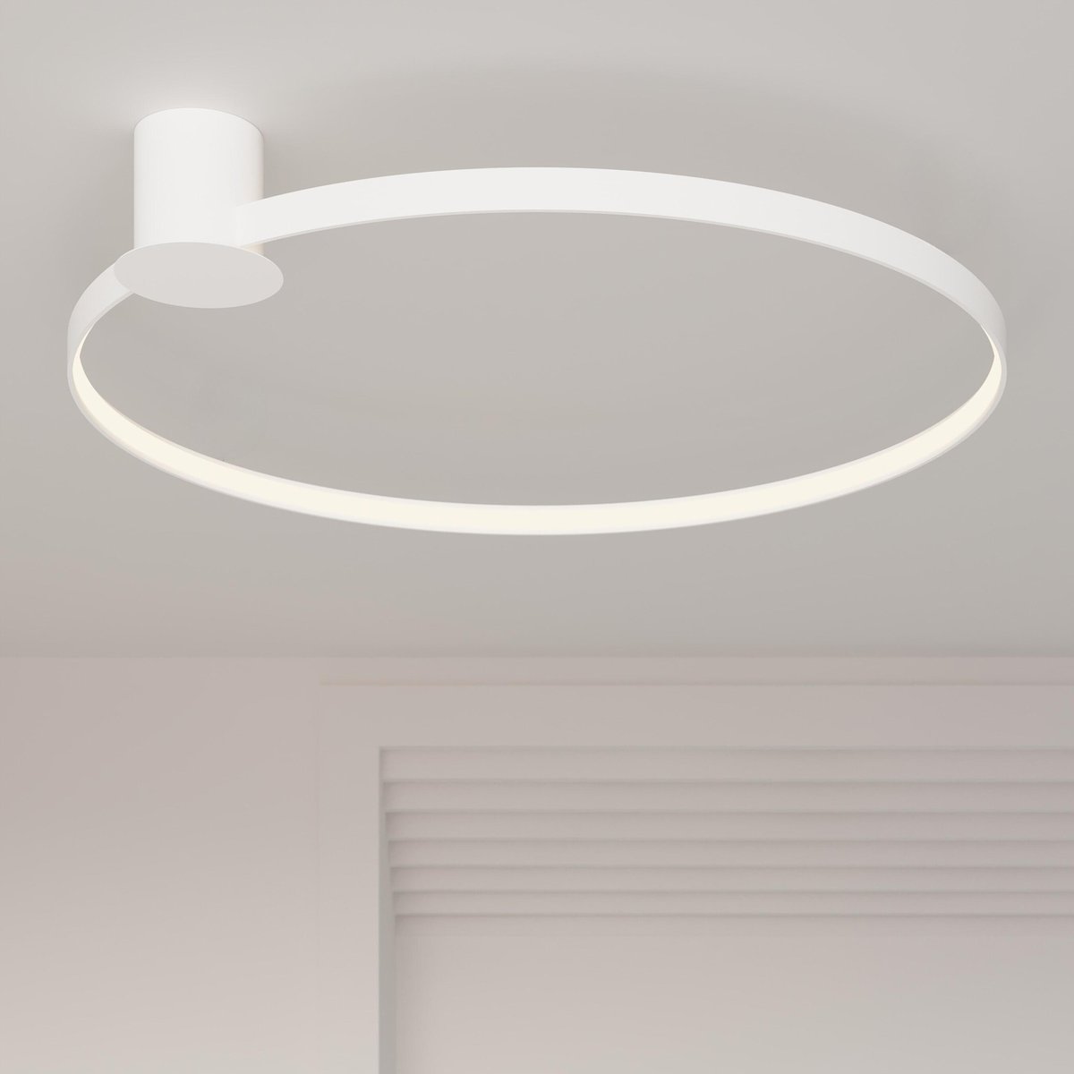 Plafonnier Aluminium Blanc LED 1 Rio blanc, EDEN