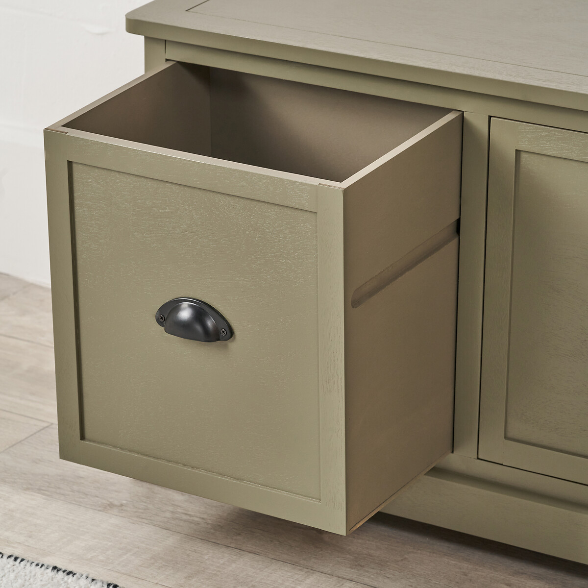 Cotsen Pine Wood 3-Drawer Unit olive green, SO'HOME