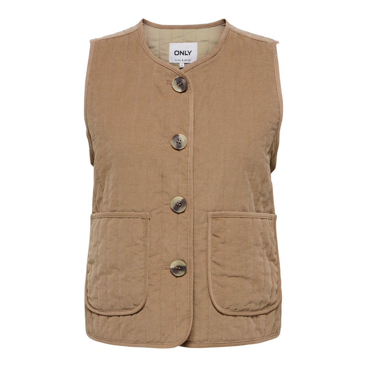 Gilet marron - cocoa créme, ONLY