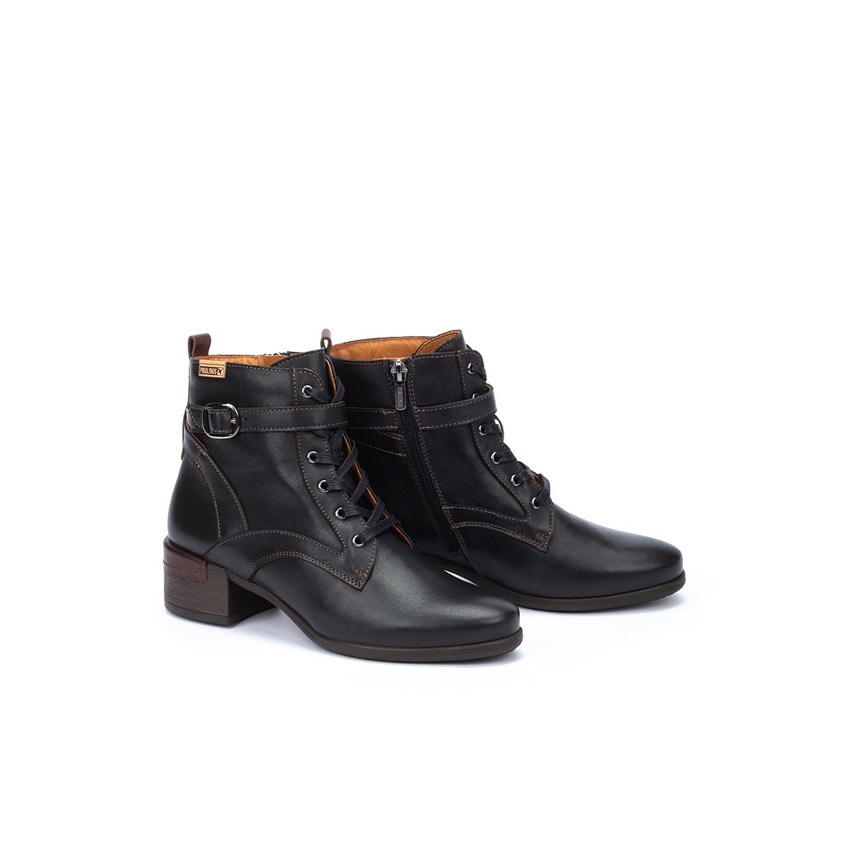Bottines à talon cuir Malaga black, PIKOLINOS
