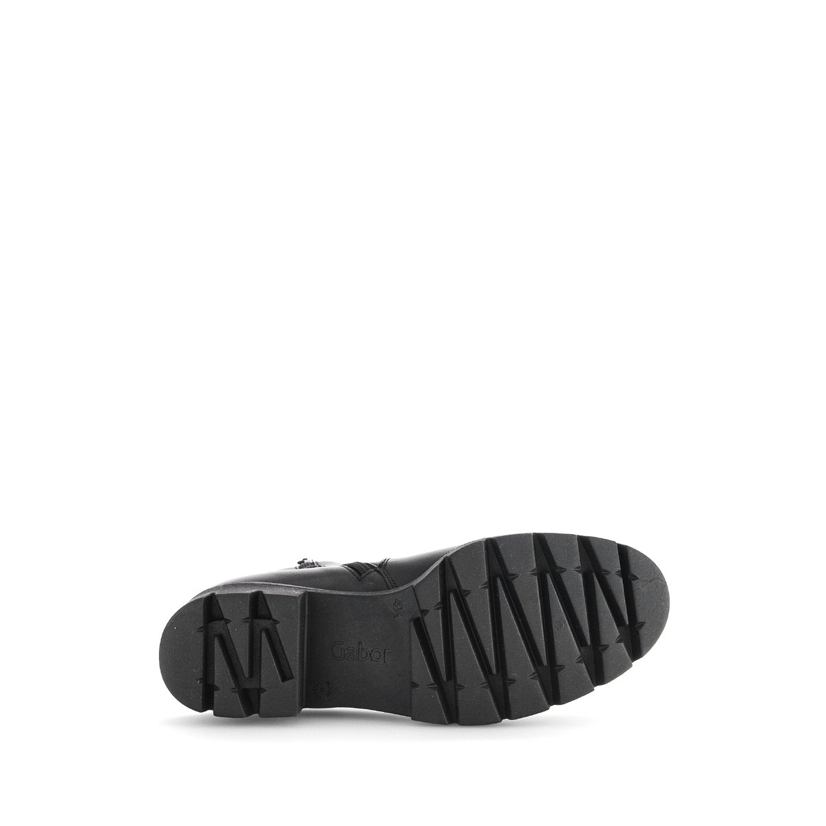 Bottes de motard en cuir à talon décroché noir, GABOR