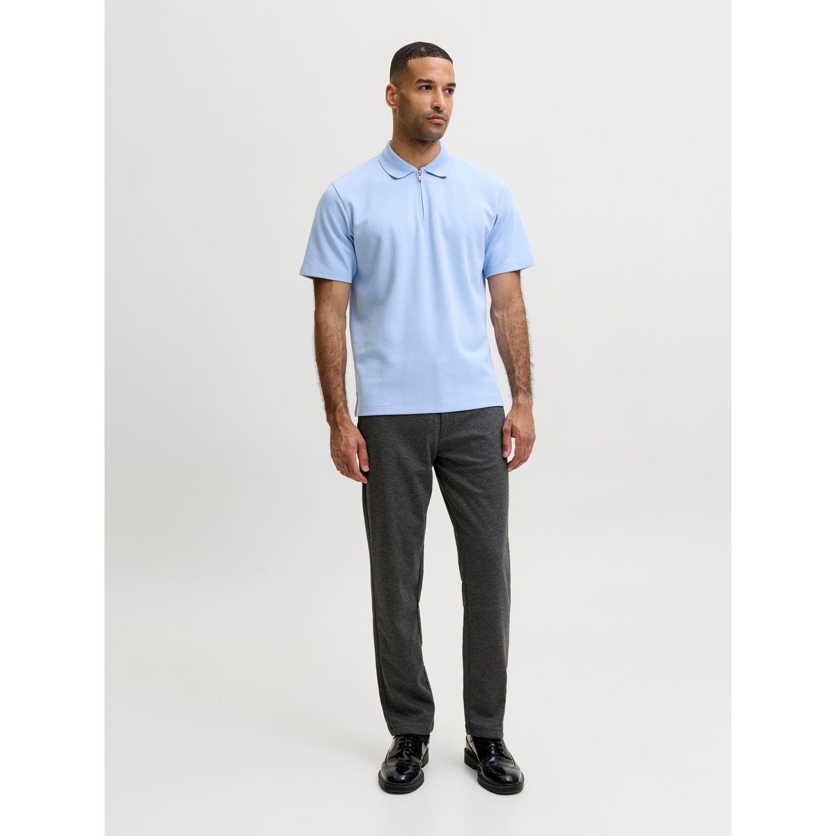 Pantalon Chino dark grey melange, JACK & JONES