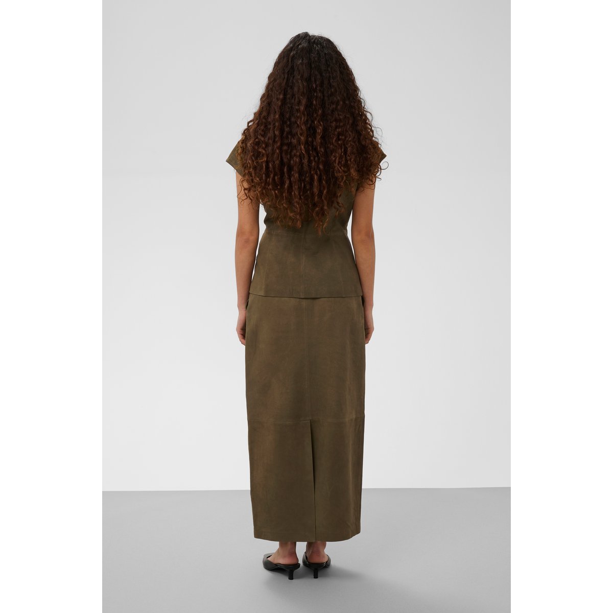 Blouse à manches courtes vert beech, SOAKED IN LUXURY