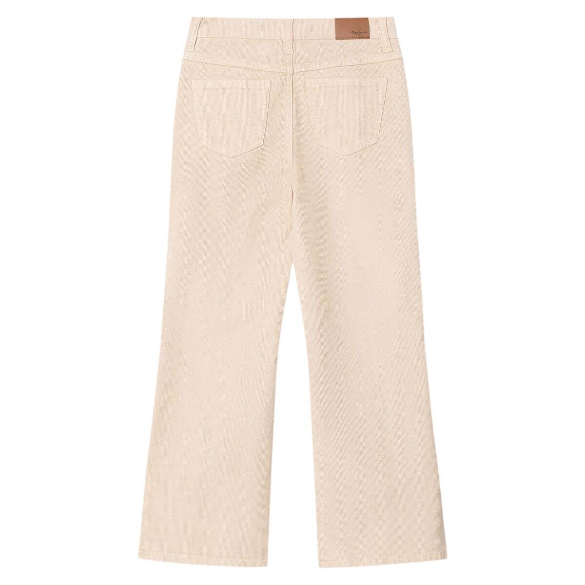 Pantalon En Velours Côtelé Coupe Large blanche toile, PEPE JEANS