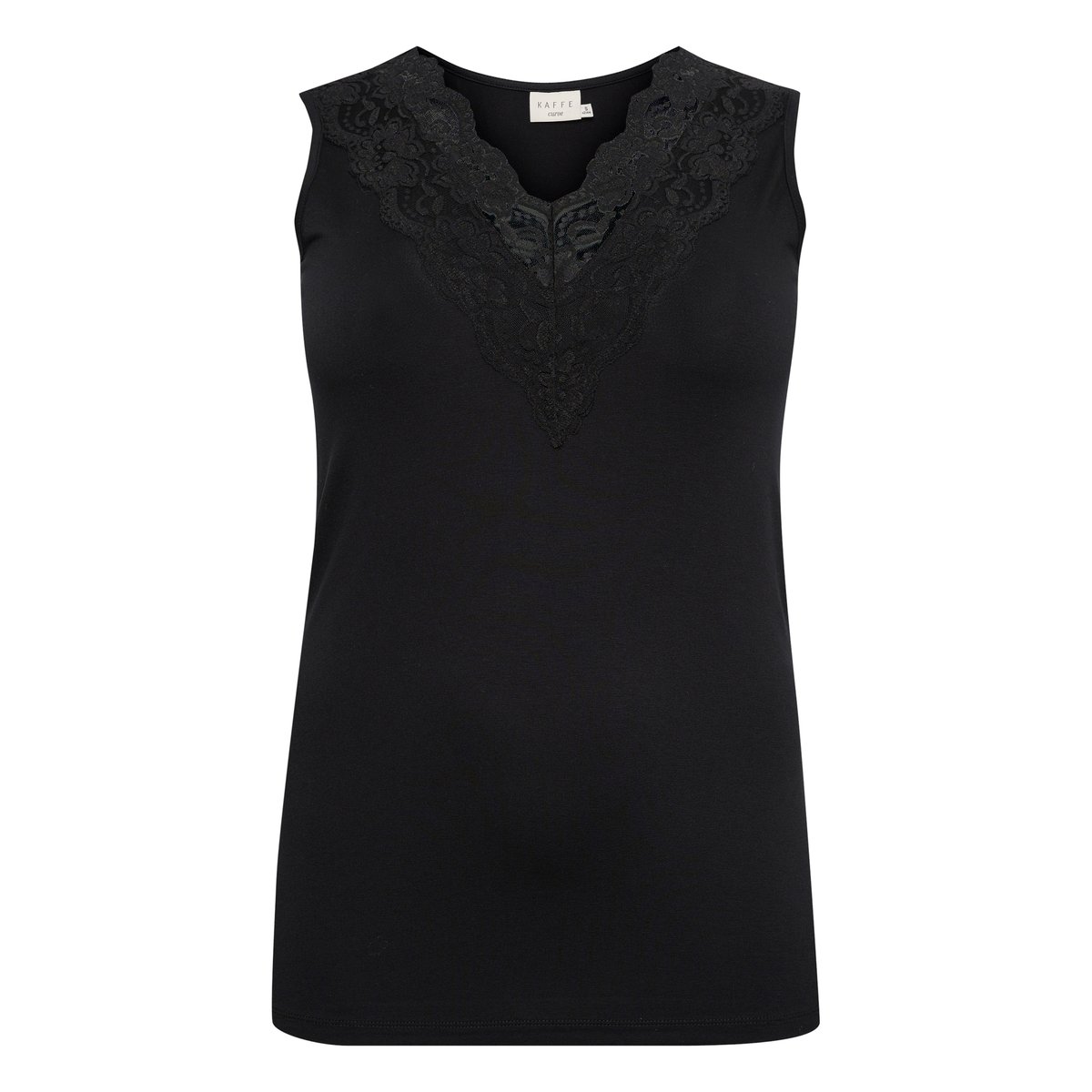 Jersey top noir black, KAFFE CURVE